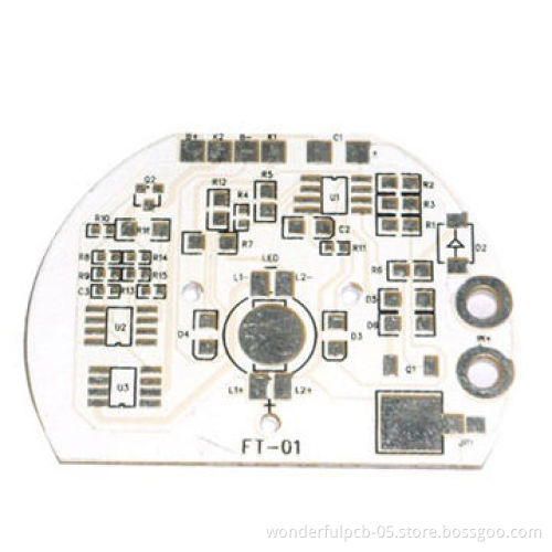 Aluminum Base PCB with White Silkscreen Finish